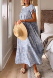 Chic Loose Summer Dress Blue