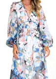 Anniston Maxi Dress - Powder Blue Floral