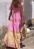 Sling Pink Boho Dress