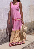 Sling Pink Boho Dress