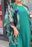 Emerald Green Tulle Shawl