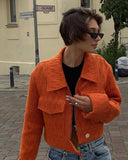 Orange Vibe Chic Jacket