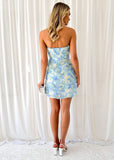 Alejandra Strapless Dress - Blue