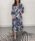 Maxi Gorgeous Printed Swing Dress