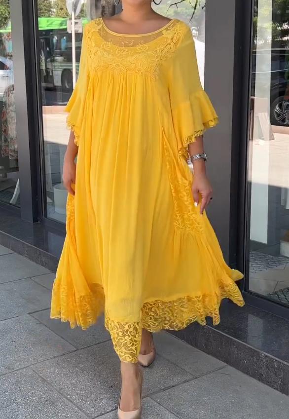 Yellow Lace Dress – sisfairy