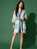 Short Kimono Robe bamboo