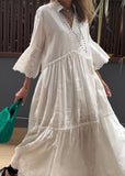 Elegant cotton summer dress