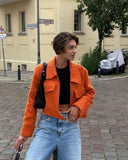 Orange Vibe Chic Jacket