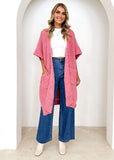 Sharna Sleeveless Cardi - Pink