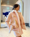 Elegant Fur Collar Coat