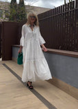 Elegant cotton summer dress