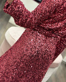 Pink sequined elegant dress