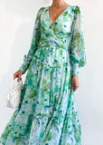 Kamellia Maxi Dress - Mint Floral