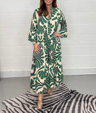 Maxi Gorgeous Printed Swing Dress