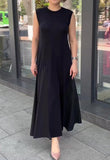 Black Sleeveless Elegant Dress