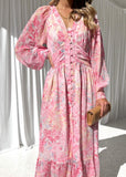 Carol Midi Dress - Pink