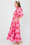 PREPPY PALM MAXI, CHERRY