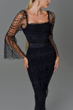 Mesh Midi Dress