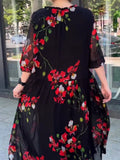 Summer Black Tulle Dress