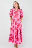 PREPPY PALM MAXI, CHERRY