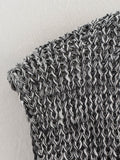 Early Autumn Knitted Vest Gray