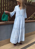 Elegant cotton summer dress