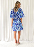 Tyrros Dress - Blue Leaf