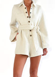 Trisset Playsuit - Cream