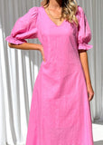 Sereya Midi Dress - Pink