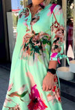 Chic Loose Summer Dress Green