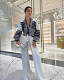 Shiny Sequined Warm Knitted Jacket