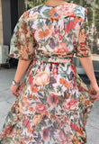 Chic Floral Loose Summer Tulle Dress