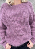 purple warm sweater