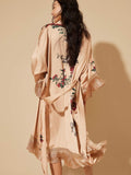 Tassels Champagne Kimono Robe