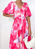 Caprani Maxi Dress - Pink Viola