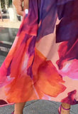 Tie Dye Floral Dress