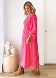 Mailia Maxi Dress - Hot Pink