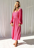 Mailia Maxi Dress - Hot Pink