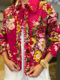 FUCHSIA FLORAL JACKET