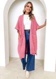 Sharna Sleeveless Cardi - Pink