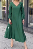 Green Silk Dress