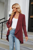 Solid Color Loose Cardigan Knitted Jacket