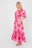 PREPPY PALM MAXI, CHERRY