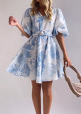 Florentio Dress - Light blue