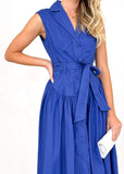 Tiarne Midi Dress - Cobalt