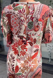Printed Lapel Elegant Casual Floral Dress