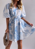 Florentio Dress - Light blue