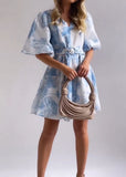 Florentio Dress - Light blue