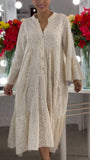 Cotton Embroidered Shirt Dress