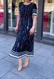 Chic Striped Cool Material Dress